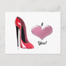 Search for stiletto heels postcards Red