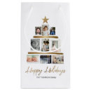 Search for photo collage gift bags Christmas tree