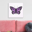 Search for purple butterfly canvas prints Insect