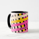Search for black white checkered pattern mugs For her