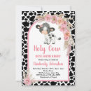 Search for cow baby girl shower invitations Western