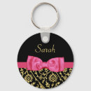 Search for black damask side keychains For her