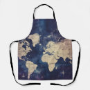 Search for vintage world map aprons Travel