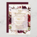 Search for elegant flower 25th anniversary invitations Watercolor