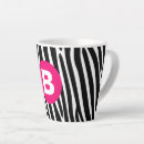 Recherche de rayures de zèbre tasses Impression d'animal