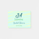 Search for pastel background post it notes Bridal shower name date