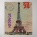 Recherche de tour eiffel posters Vintage