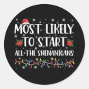 Search for funny family stickers Xmas