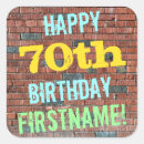 Search for happy 70th stickers 70 years old