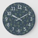 Recherche de motif floral horloges Vert