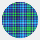 Search for green and blue plaid stickers Chequered