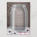Search for mason jar baby shower invitations Gingham
