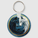 Search for black and white yin yang keychains Balance