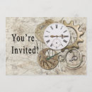 Search for steampunk party invitations Time