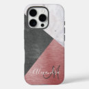 Recherche de gold rose marble iphone coques Monogramme