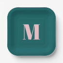 Search for monogram paper plates Simple