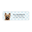 Search for cairn terrier return address labels Cute
