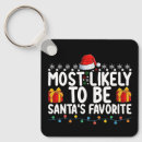 Search for santa favourite keychains Xmas