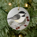 Search for chickadee ornaments Berries