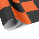 Recherche de orange et noir papier cadeau Carré