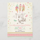 Search for feathers birthday invitations Boho