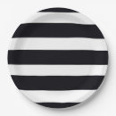 Search for black white striped plates Birthdays