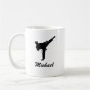 Search for karate silhouette mugs Taekwondo