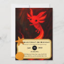 Search for mythical creature birthday invitations Fantasy