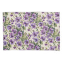 Search for purple and white pillowcases Floral