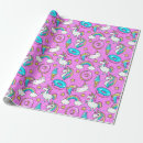 Search for unicorn cat wrapping paper Colourful