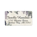 Search for wisteria return address labels Vintage
