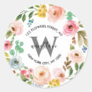 Search for floral address stickers Boho
