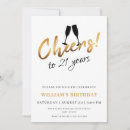 Search for 21 white birthday invitations Chic