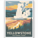 Search for vintage yellowstone stickers Montana