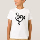 Search for bass clef tshirts Heart