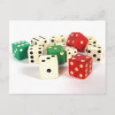 Search for dice postcards Red