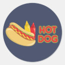 Search for hot dog with mustard stickers Sausage