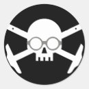 Search for skull and cross bones stickers Black