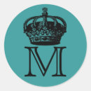 Search for crown monogram stickers Gold