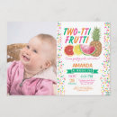 Search for tutti frutti 2nd birthday invitations Two tti frutti