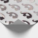 Search for elephants wrapping paper Gray