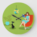 Recherche de chat moderne horloges Moyen siècle moderne