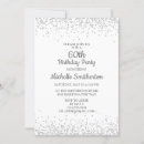 Search for classic 60th birthday invitations Glitter