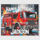 Search for fire truck wrapping paper Cute