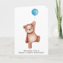 Search for watercolour birthday cards Teddy bear