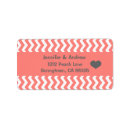 Search for orange chevron return address labels Contemporary