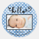 Recherche de points bleus autocollants Bébé