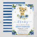 Search for blue flowers baby boy shower invitations Tropical