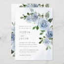 Search for dusty blue watercolor wedding invitations Simple