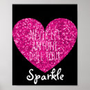 Search for glitter heart posters Sparkle
